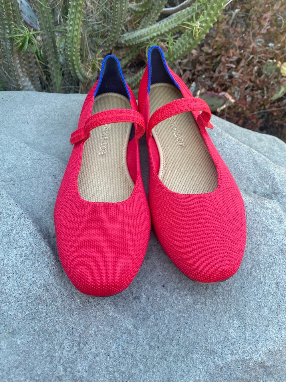 Rothy's The Max Square Mary Jane In Lollipop Red - Picture 7 of 16